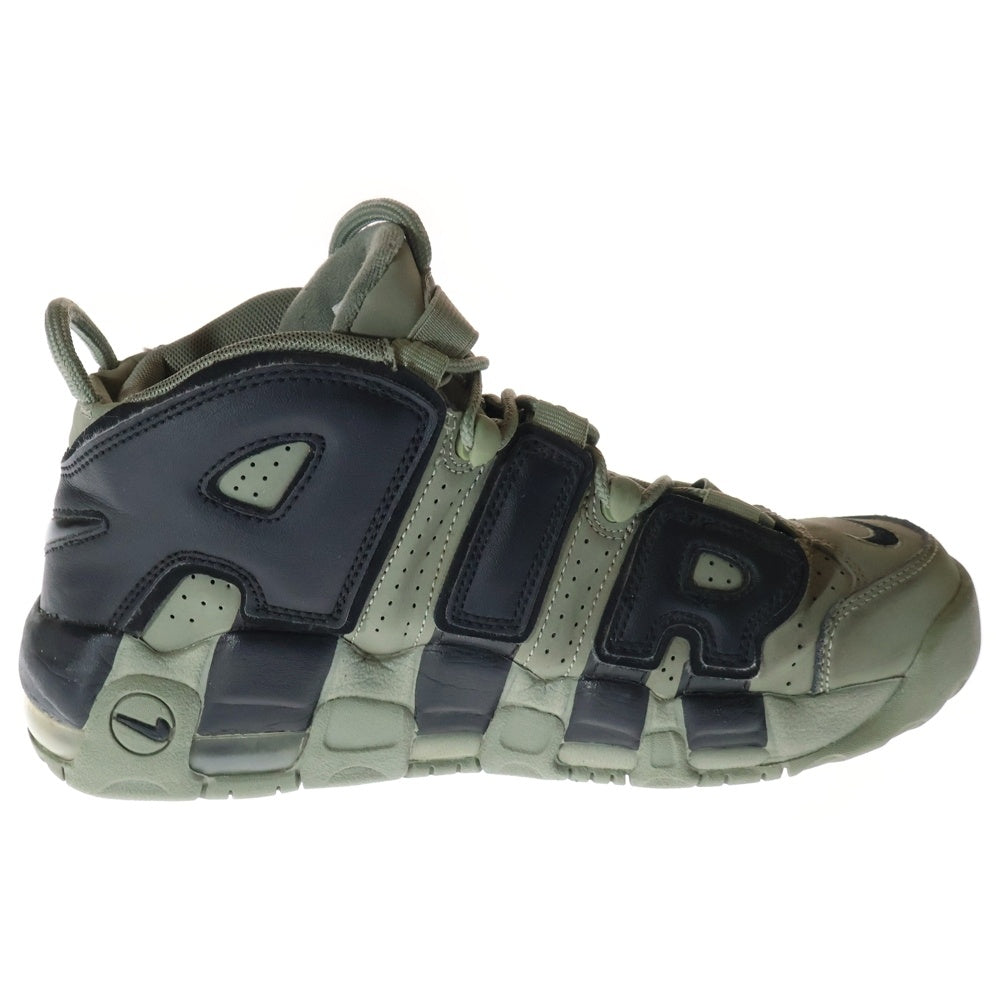 NIKE(ナイキ) AIR MORE UPTEMPO GS DARK STUCCO エアモア アップテンポ ダークスタッコ ハイカットスニーカー グレー/ブラック US6.5Y/24.5cm 415082-007