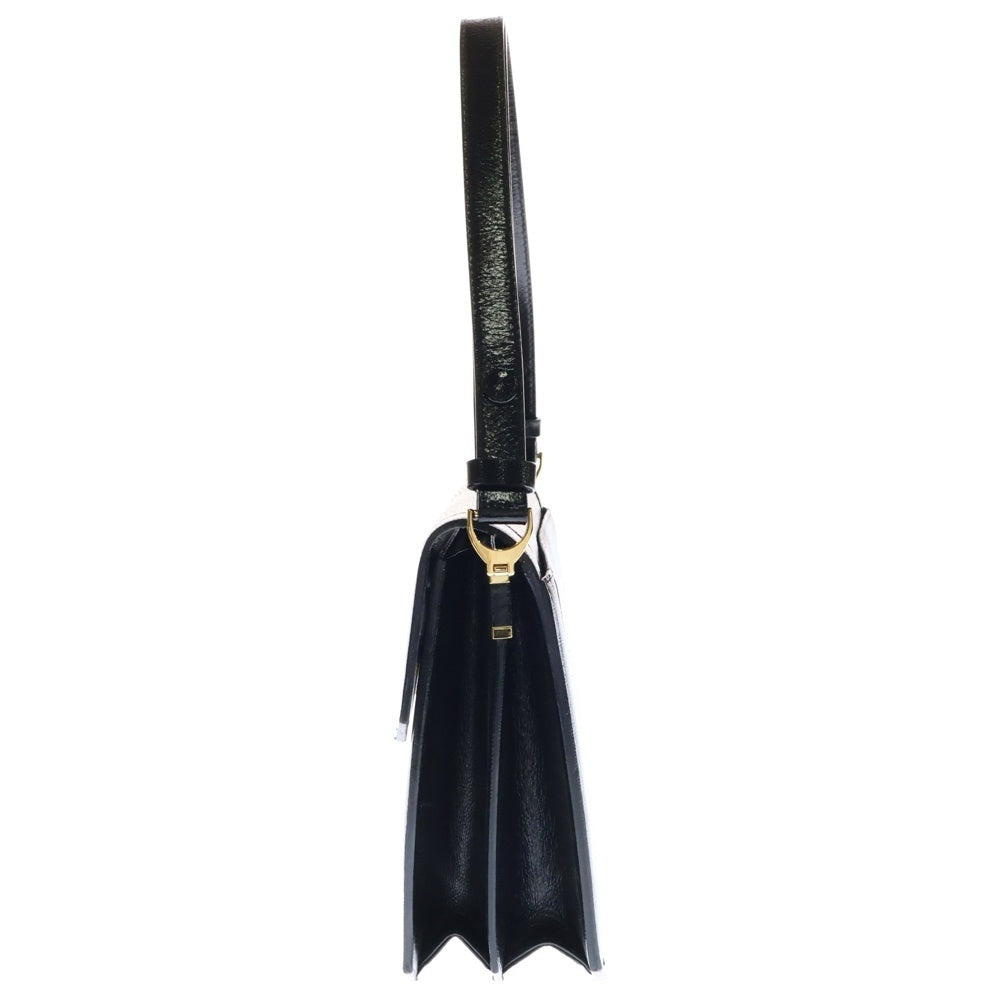YVES SAINT LAURENT(イヴサンローラン) カサンドラ 型押し GD金具 2WAY ハンド ショルダーバッグ ブラック/ゴールド YS 2651 EX 10