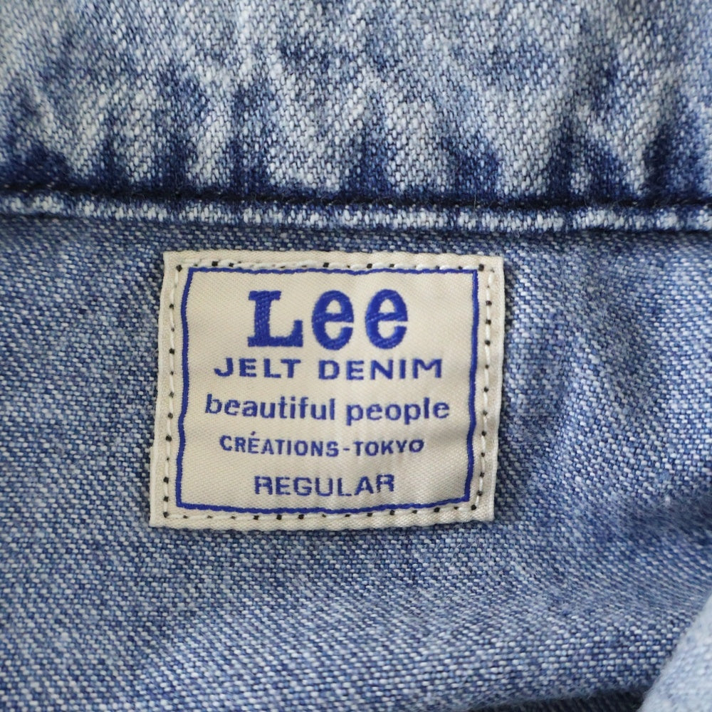 LEE(リー) 25SS×beautiful people double-end denim 91-B 変形デザイン 2WAY ジップアップ デニムワークジャケット インディゴ LB0579
