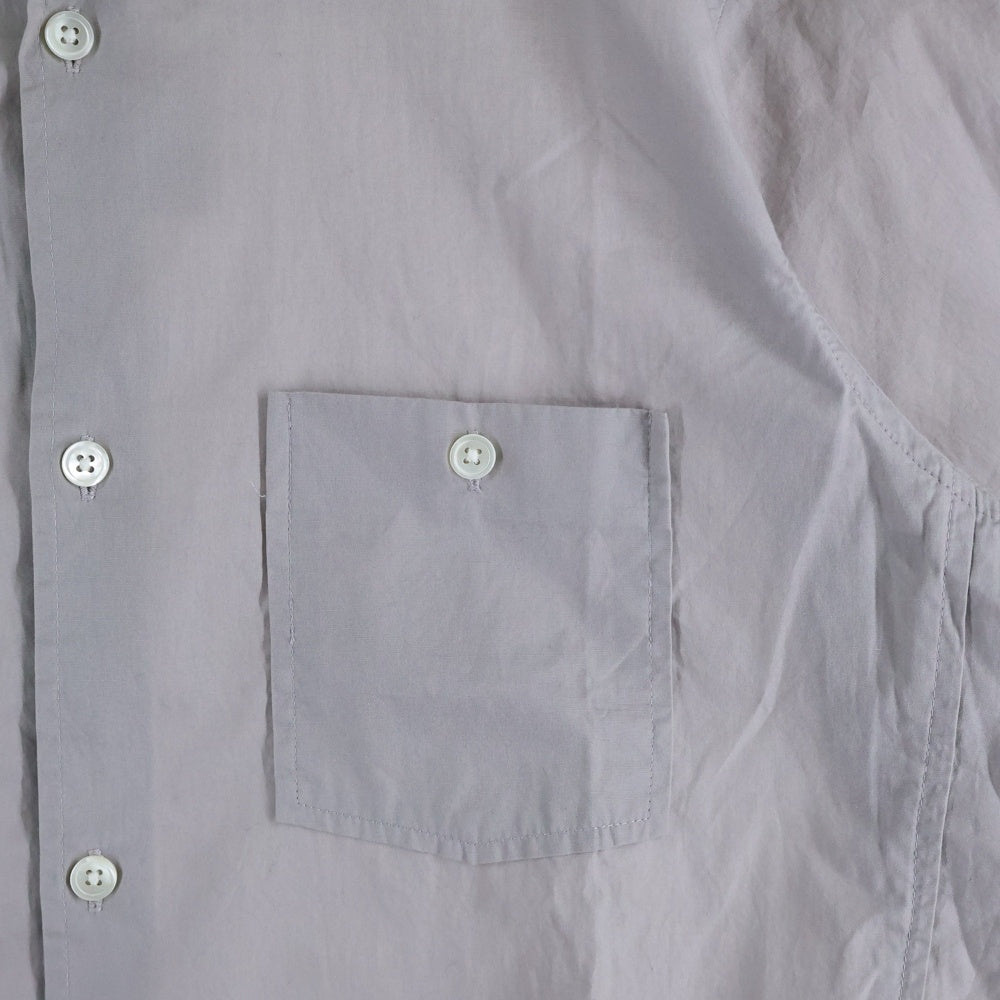 STUSSY(ステューシー) WORLD SHIRT ロゴプリント コットン 半袖シャツ ショートスリーブ グレー