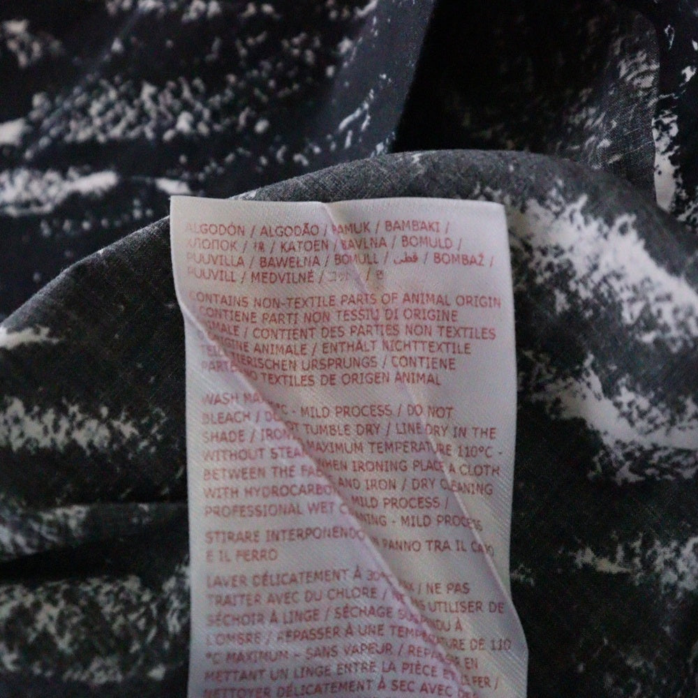 MARNI(マルニ) 24SS CRAYON ORGANIC POPLIN SHIRT クレヨン ポプリン 長袖シャツ ブラック/ホワイト CUMU0061S5 UTC431