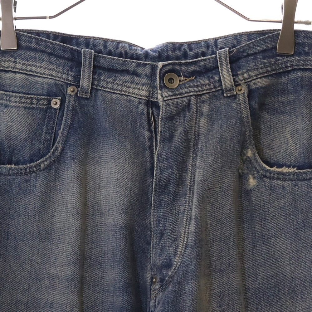 Maison Margiela 1(メゾンマルジェラ) 25SS PANTS 5 POCKETS ウォッシュ ストレート ジーンズ ボタンフライ シンチバック インディゴ S50LA0240 S30383