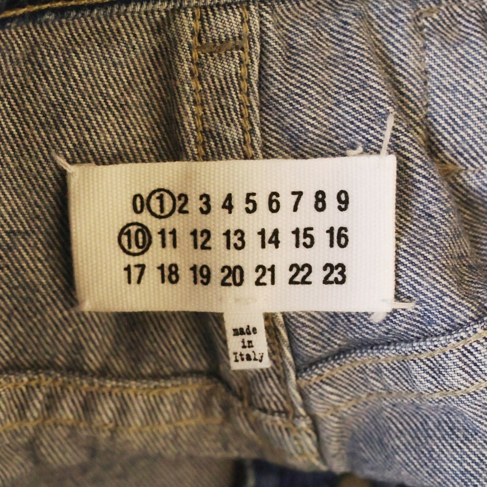 Maison Margiela 1(メゾンマルジェラ) 25SS PANTS 5 POCKETS ウォッシュ ストレート ジーンズ ボタンフライ シンチバック インディゴ S50LA0240 S30383