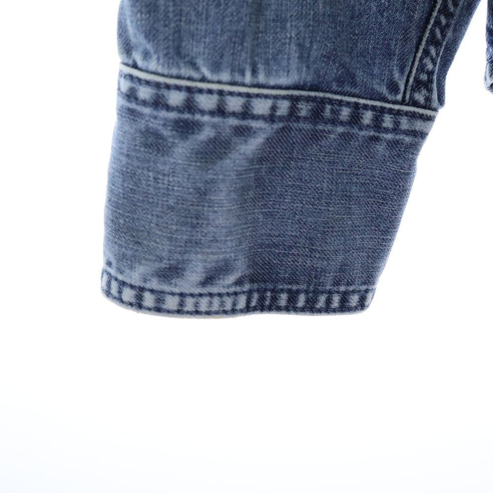 MM6 Maison Margiela(エムエムシックスメゾンマルジェラ) 25SS DENIM SIDA SHIRT ロングスリーブ HIV 長袖シャツ インディゴ SH2DT0018-M30029