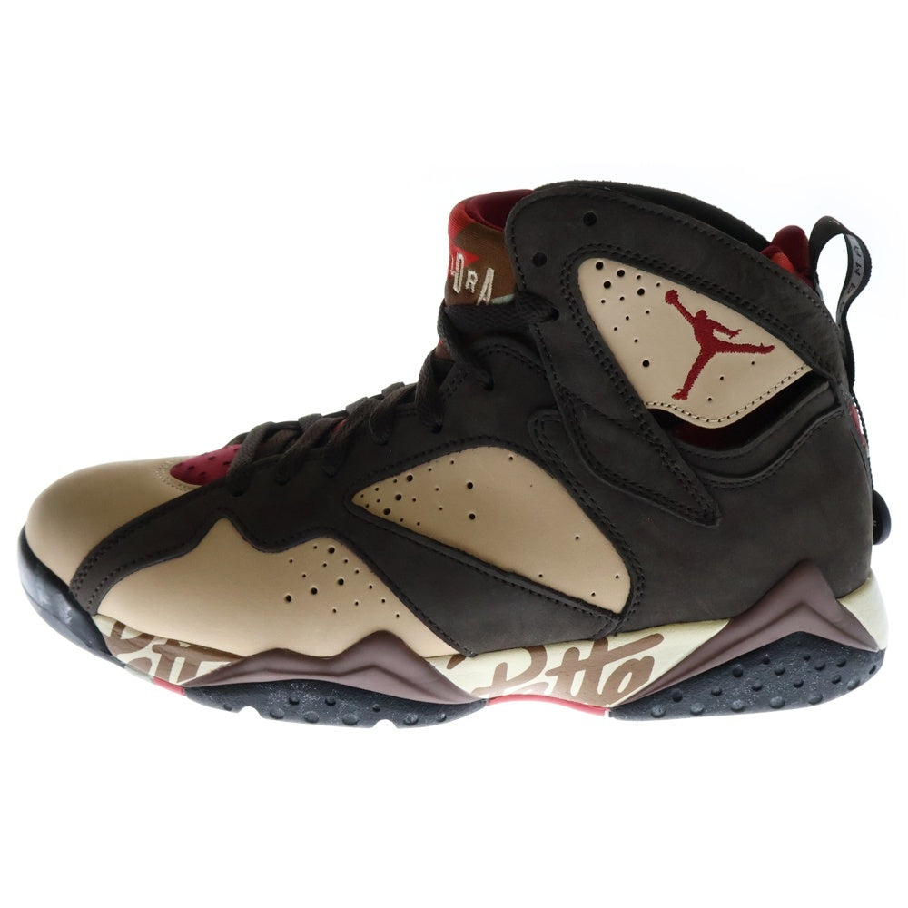 NIKE(ナイキ) ×PATTA AIR JORDAN 7 OG BROWN パタ エアジョーダン7 ハイカットスニーカー ブラウン US9.5/27.5cm AT3375-200