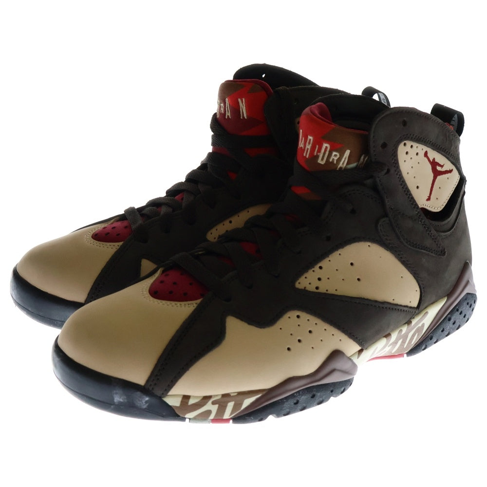 NIKE(ナイキ) ×PATTA AIR JORDAN 7 OG BROWN パタ エアジョーダン7 ハイカットスニーカー ブラウン US9.5/27.5cm AT3375-200
