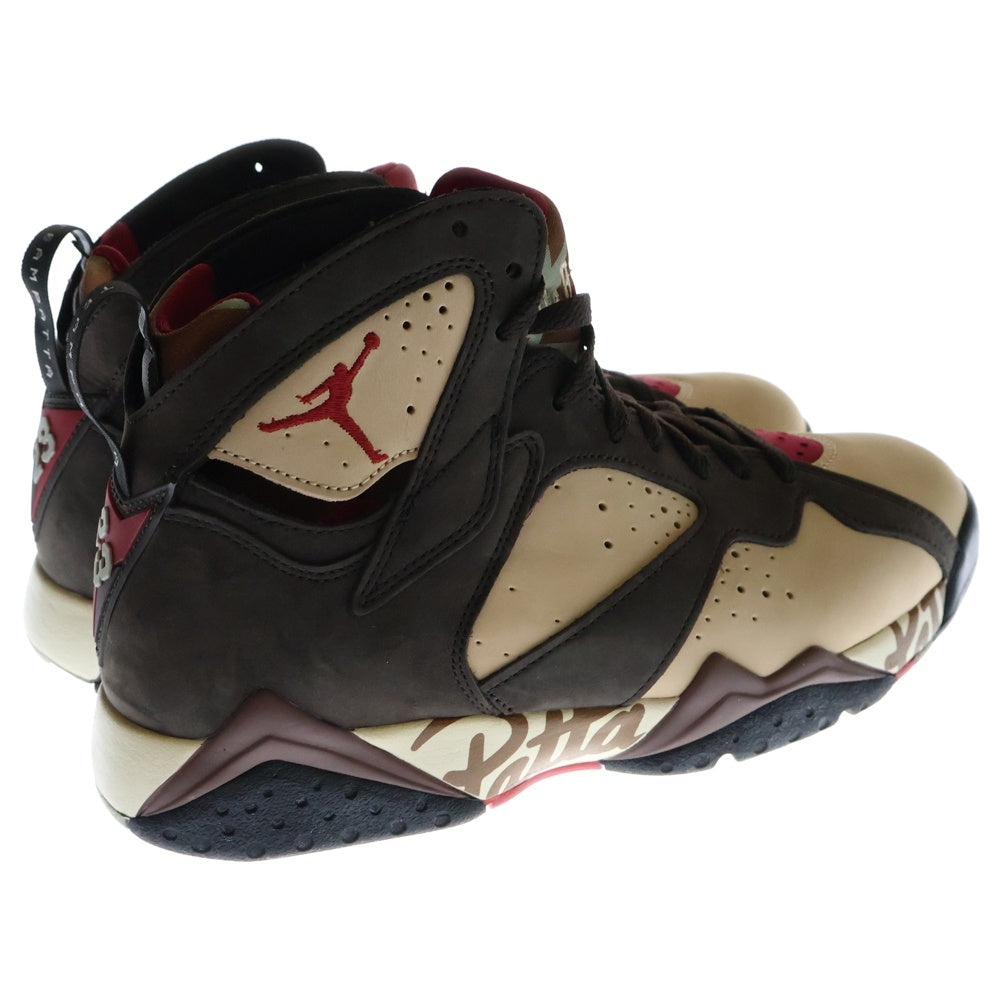 NIKE(ナイキ) ×PATTA AIR JORDAN 7 OG BROWN パタ エアジョーダン7 ハイカットスニーカー ブラウン US9.5/27.5cm AT3375-200
