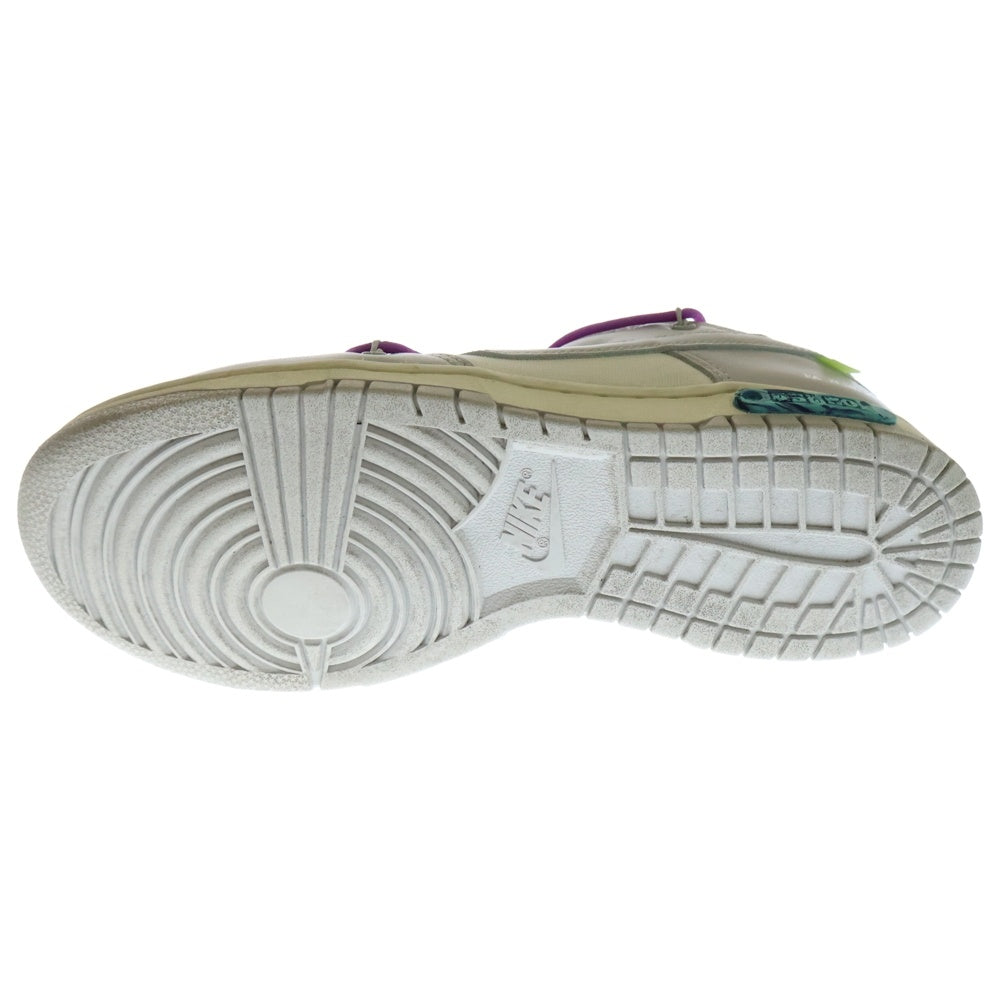NIKE(ナイキ) ×OFF-WHITE DUNK LOW THE 50 Collection Lot 19 DM1602-101 オフホワイト ダンクロー ローカットスニーカー シューズ グレー/ホワイト US9/27cm