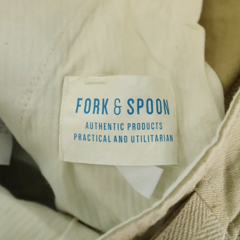 URBAN RESEARCH(アーバンリサーチ) FORK&SPOON ジップフライ ストレッチツイルスカート ベージュ DF85-25V061 レディース