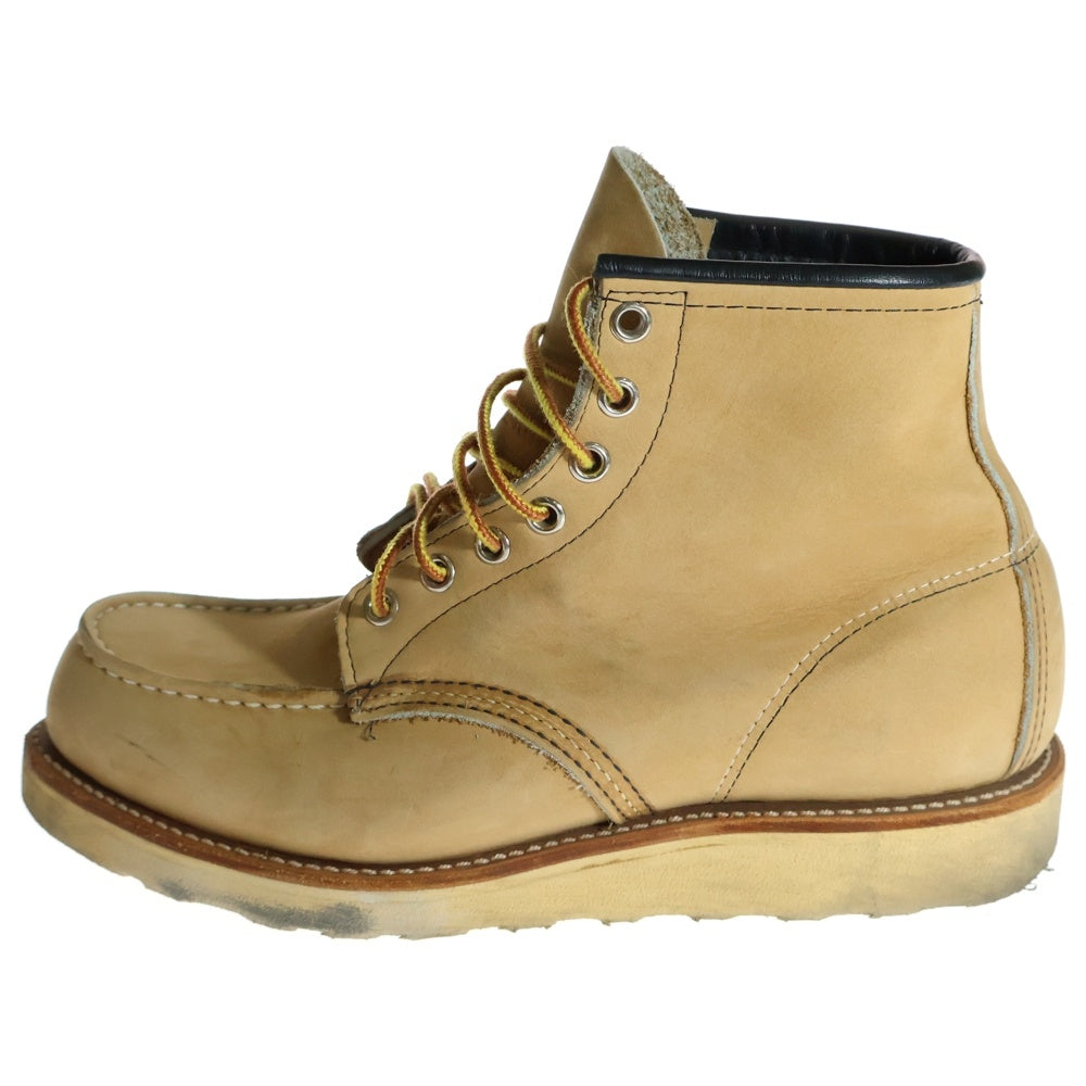 RED WING(レッド ウイング) ウォータープルーフ ヌバックレザー セッター ハイカットシューズ レースブーツ ベージュ 8888