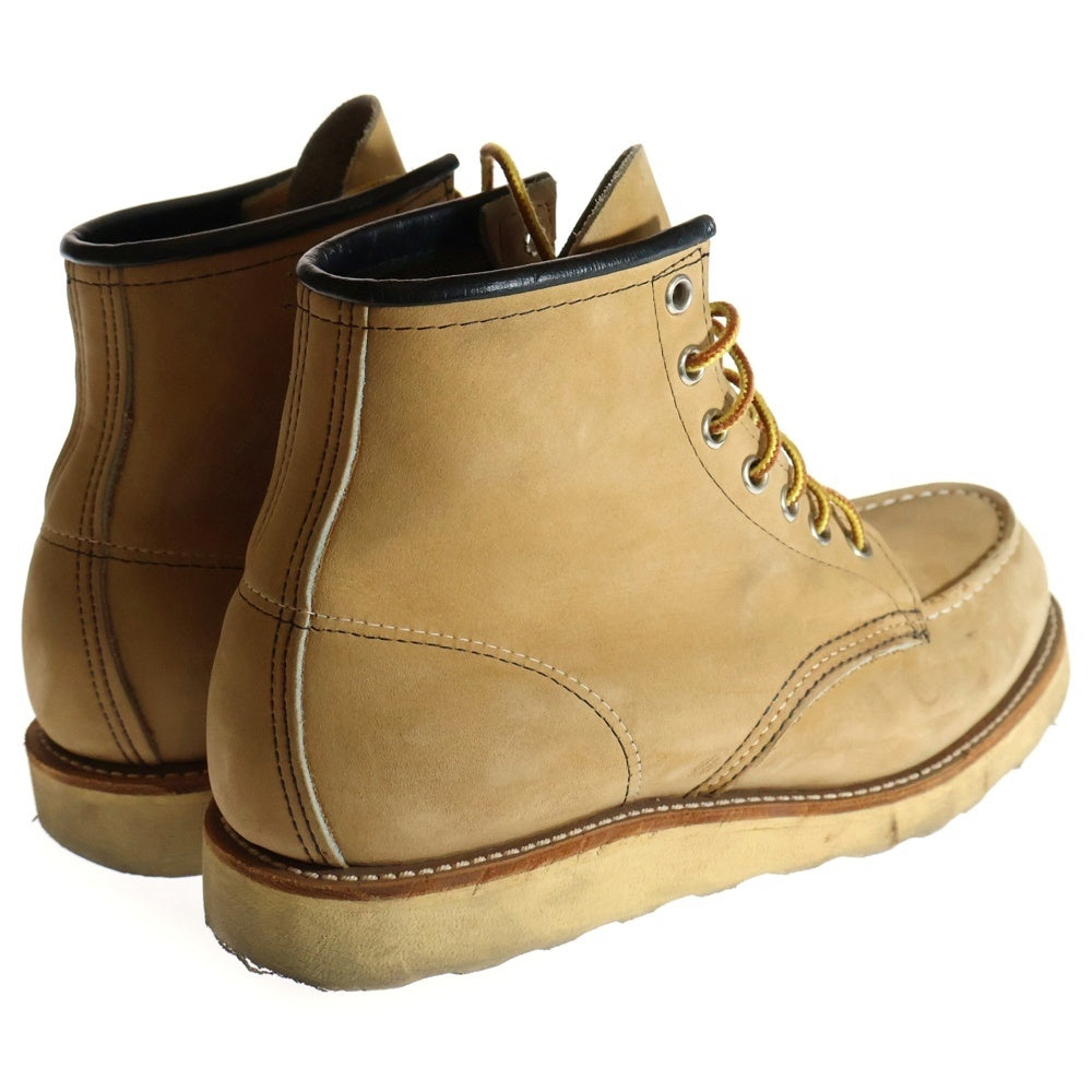 RED WING(レッド ウイング) ウォータープルーフ ヌバックレザー セッター ハイカットシューズ レースブーツ ベージュ 8888