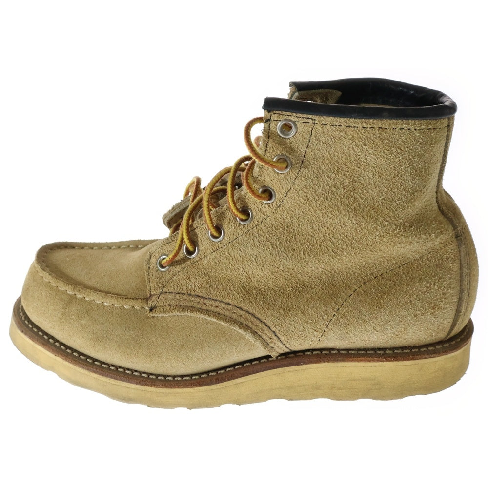 RED WING(レッド ウイング) 6INTH CLASSIC MOC クラシックモック ハイカットシューズ レースブーツ スウェード ベージュ 8173