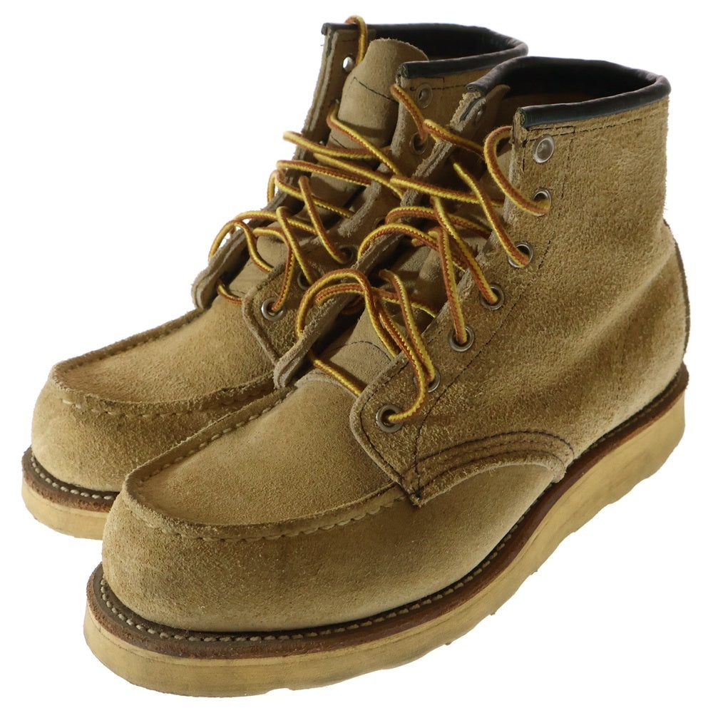 RED WING(レッド ウイング) 6INTH CLASSIC MOC クラシックモック ハイカットシューズ レースブーツ スウェード ベージュ 8173