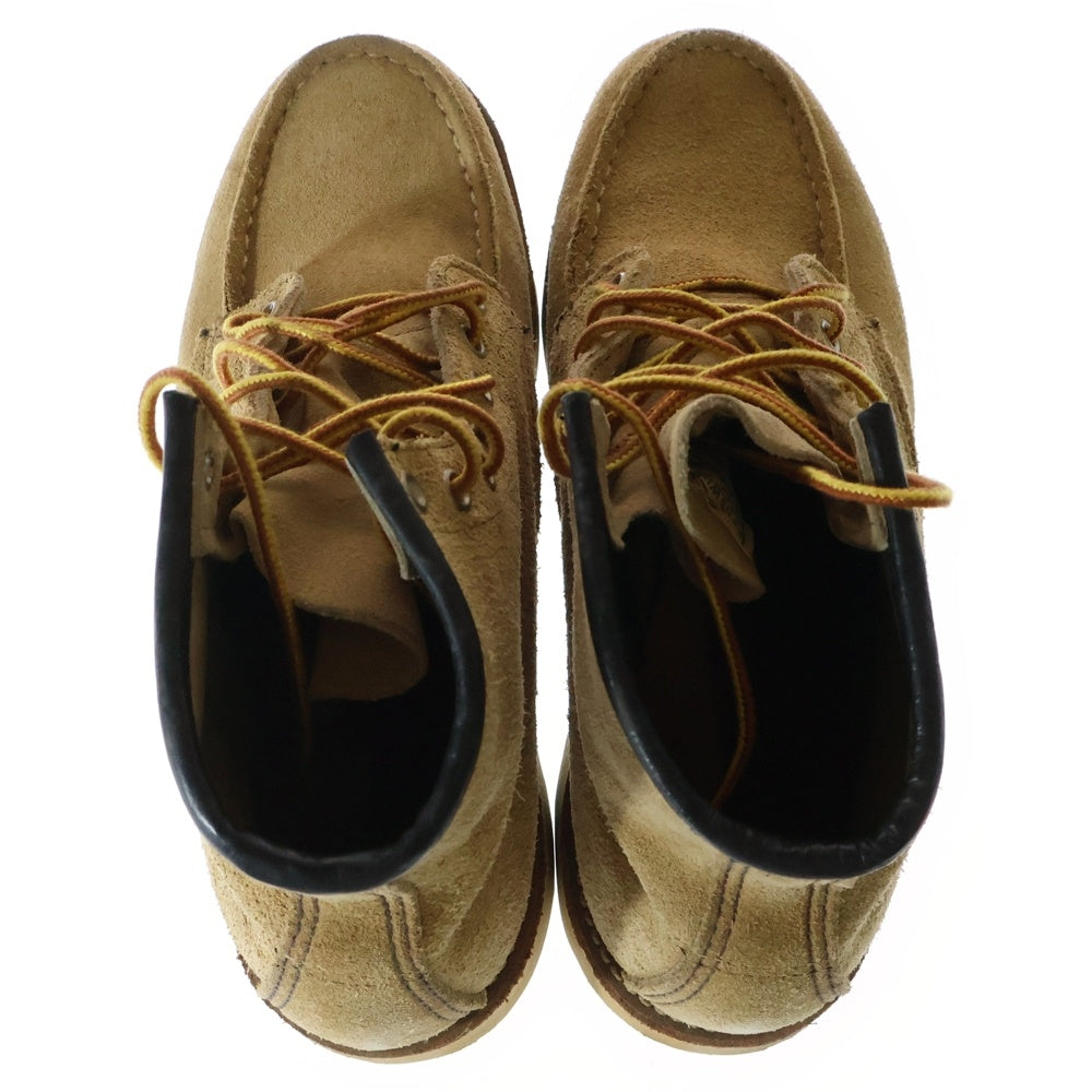 RED WING(レッド ウイング) 6INTH CLASSIC MOC クラシックモック ハイカットシューズ レースブーツ スウェード ベージュ 8173