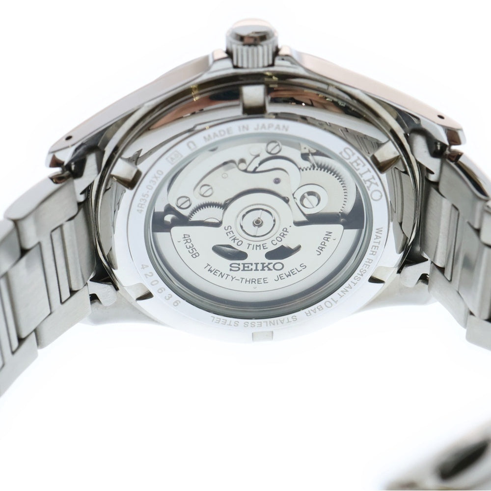 SEIKO(セイコー) MECHANICAL メカニカル ドレスライン 自動巻き メタルバンド アナログ腕時計 シルバー SZSB013