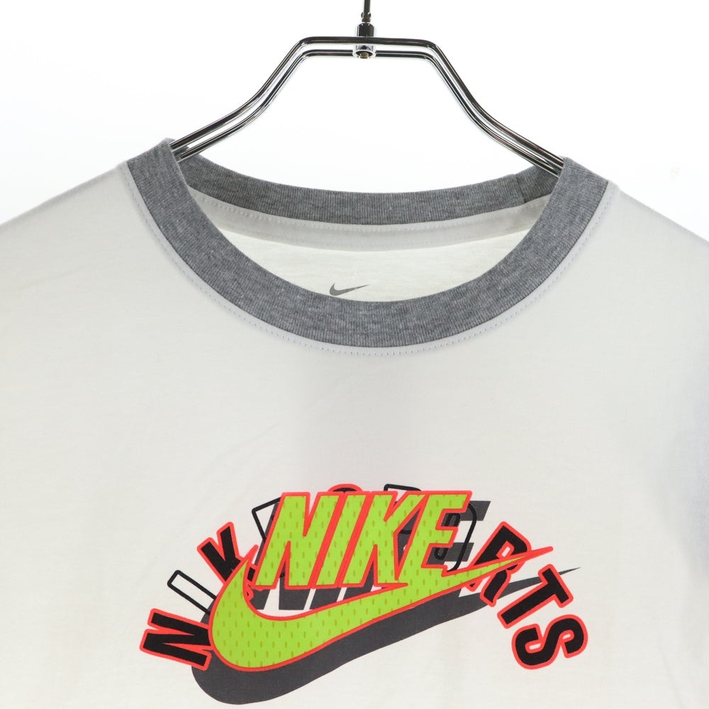 NIKE(ナイキ) カラーブロック ロゴプリント 半袖Tシャツ カットソー ホワイト CV2155-100 レディース