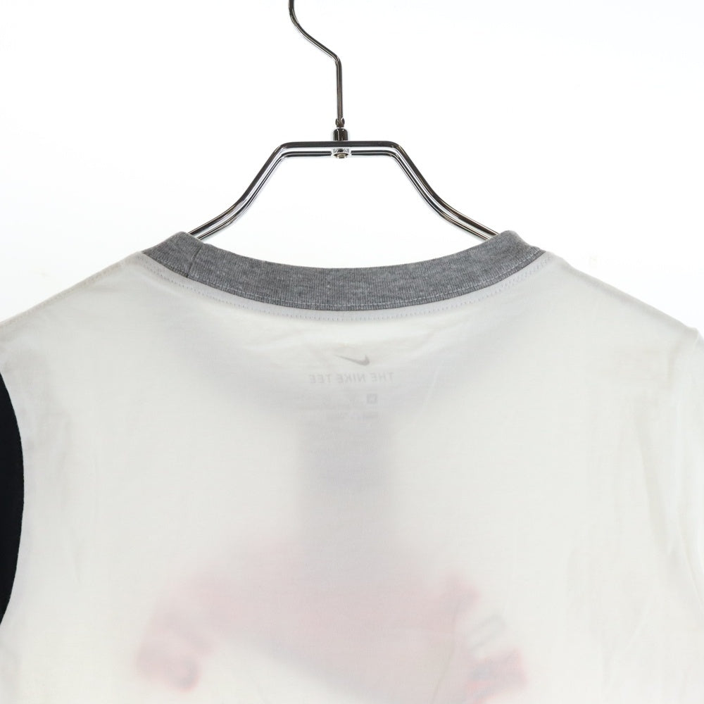 NIKE(ナイキ) カラーブロック ロゴプリント 半袖Tシャツ カットソー ホワイト CV2155-100 レディース