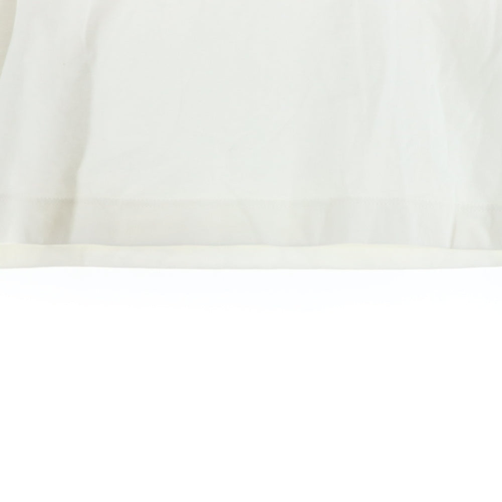 NIKE(ナイキ) カラーブロック ロゴプリント 半袖Tシャツ カットソー ホワイト CV2155-100 レディース