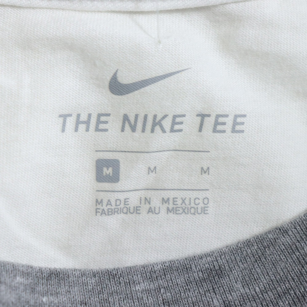 NIKE(ナイキ) カラーブロック ロゴプリント 半袖Tシャツ カットソー ホワイト CV2155-100 レディース