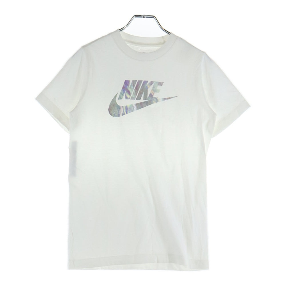 NIKE(ナイキ) メタルロゴ クルーネック コットン 半袖Tシャツ カットソー ホワイト CV2153-100 レディース