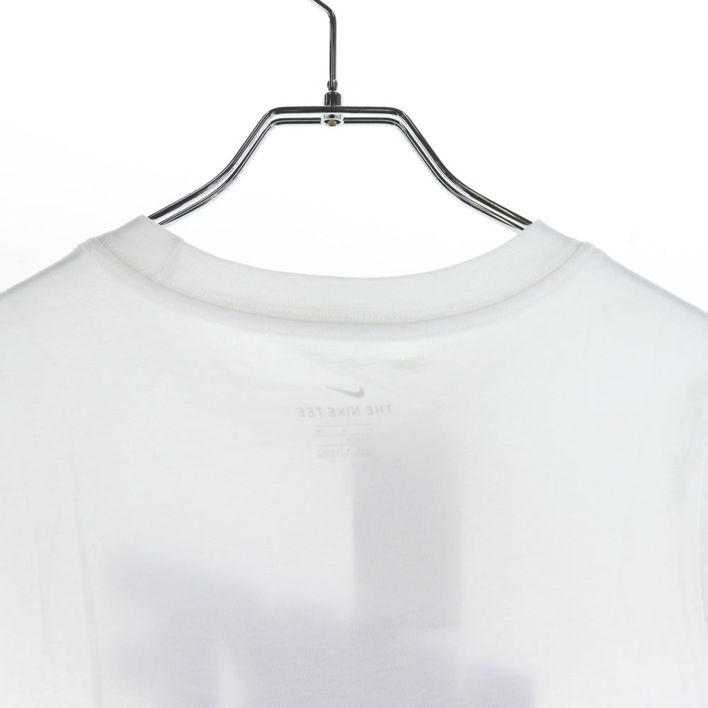 NIKE(ナイキ) 3Dロゴ クルーネック コットン 半袖Tシャツ カットソー ホワイト/ブルー CU4570-100 レディース