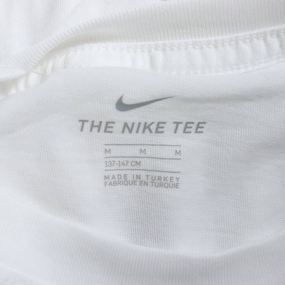 NIKE(ナイキ) 3Dロゴ クルーネック コットン 半袖Tシャツ カットソー ホワイト/ブルー CU4570-100 レディース