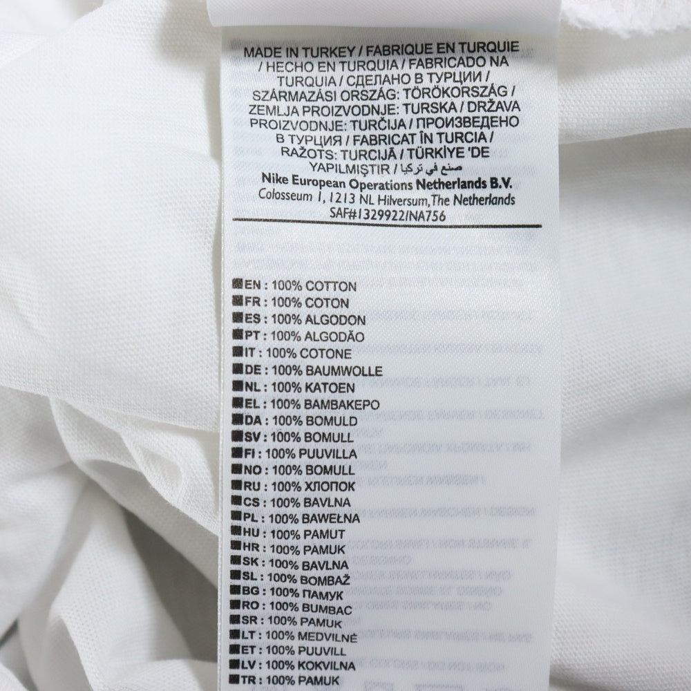 NIKE(ナイキ) 3Dロゴ クルーネック コットン 半袖Tシャツ カットソー ホワイト/ブルー CU4570-100 レディース