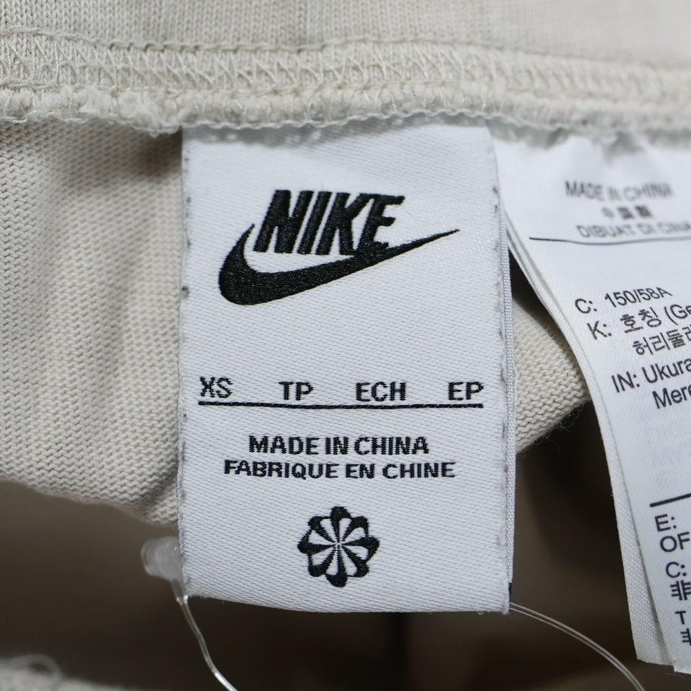 NIKE(ナイキ) ロゴワッペン ジップフライ コットン ロングスカート アイボリー DX3482-104 レディース
