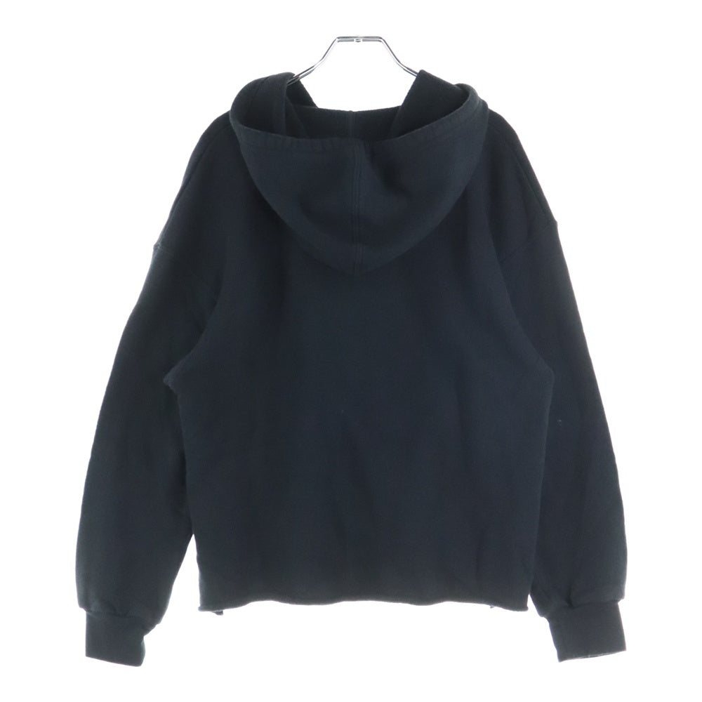 NIKE(ナイキ) カットオフ加工 フーデッド プルオーバーパーカー ショート丈 ブラック DV7285-010 レディース