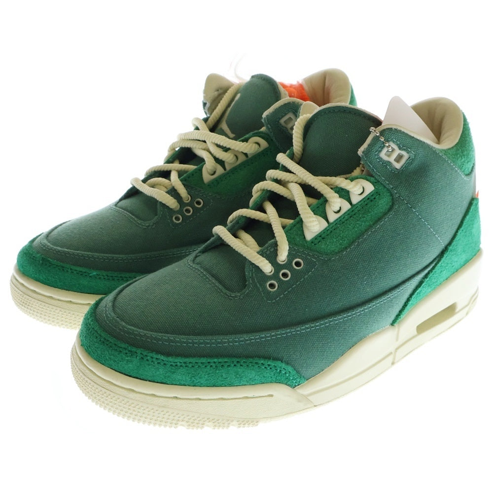 NIKE(ナイキ) ×NINA CHANEL ABNEY AIR JORDAN 3 RETRO OG SP エア ジョーダン 3 レトロ ニーナ・シャネル・アブニー ミッドカットスニーカー グリーン US7.5/24.5 FZ7974-300