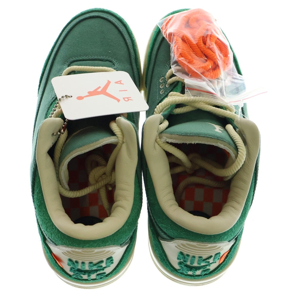 NIKE(ナイキ) ×NINA CHANEL ABNEY AIR JORDAN 3 RETRO OG SP エア ジョーダン 3 レトロ ニーナ・シャネル・アブニー ミッドカットスニーカー グリーン US7.5/24.5 FZ7974-300