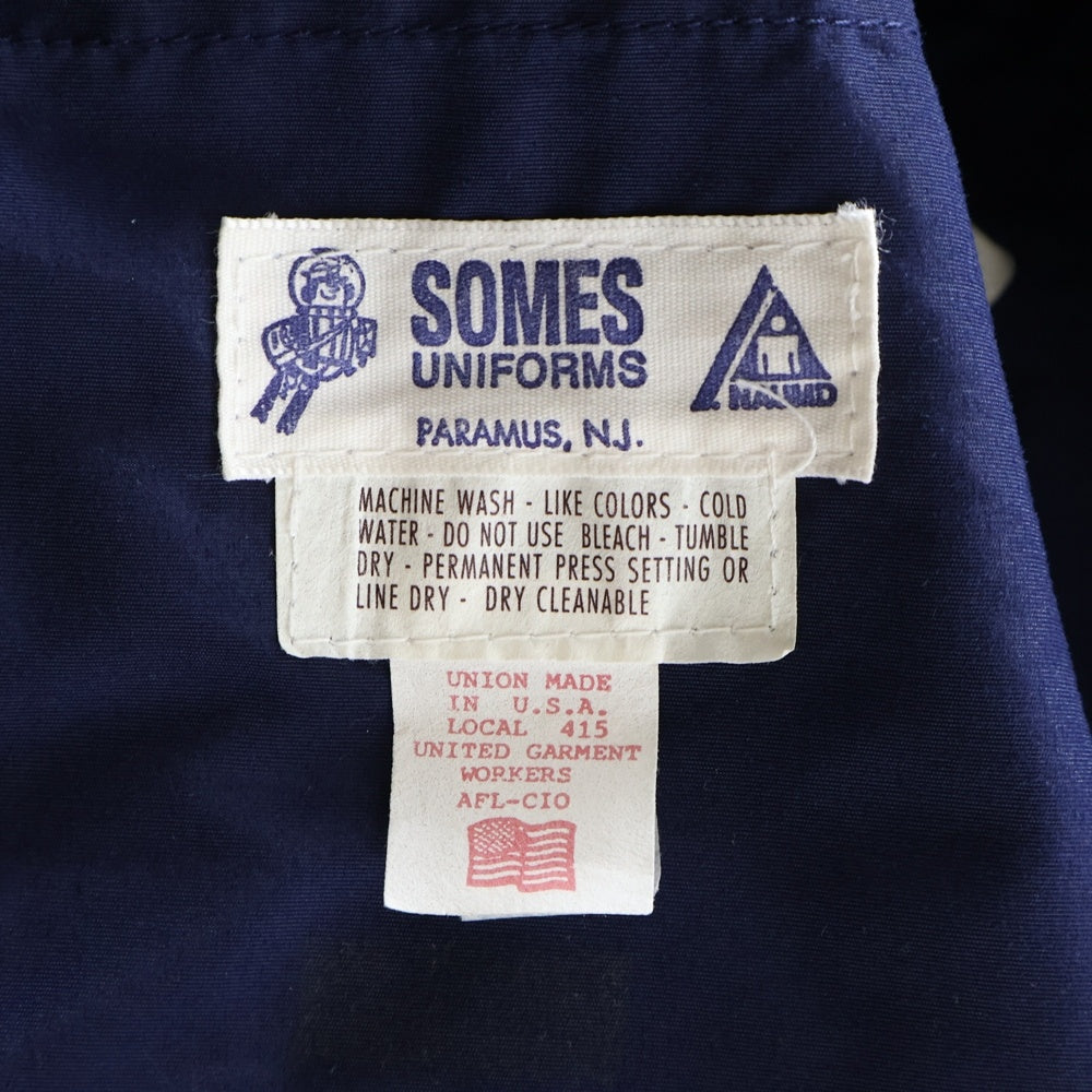 VINTAGE(ヴィンテージ) 90S US MAIL ワッペン付き ジップアップ ナイロンジャケット ネイビー