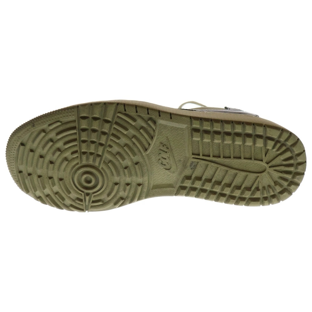 NIKE(ナイキ) ×TRAVIS SCOTT AIR JORDAN 1 LOW GOLF NRG NEUTRAL OLIVE トラヴィススコット エアジョーダン1 ロー ゴルフ ローカットスニーカー US8.5/26.5cm FZ3124-200