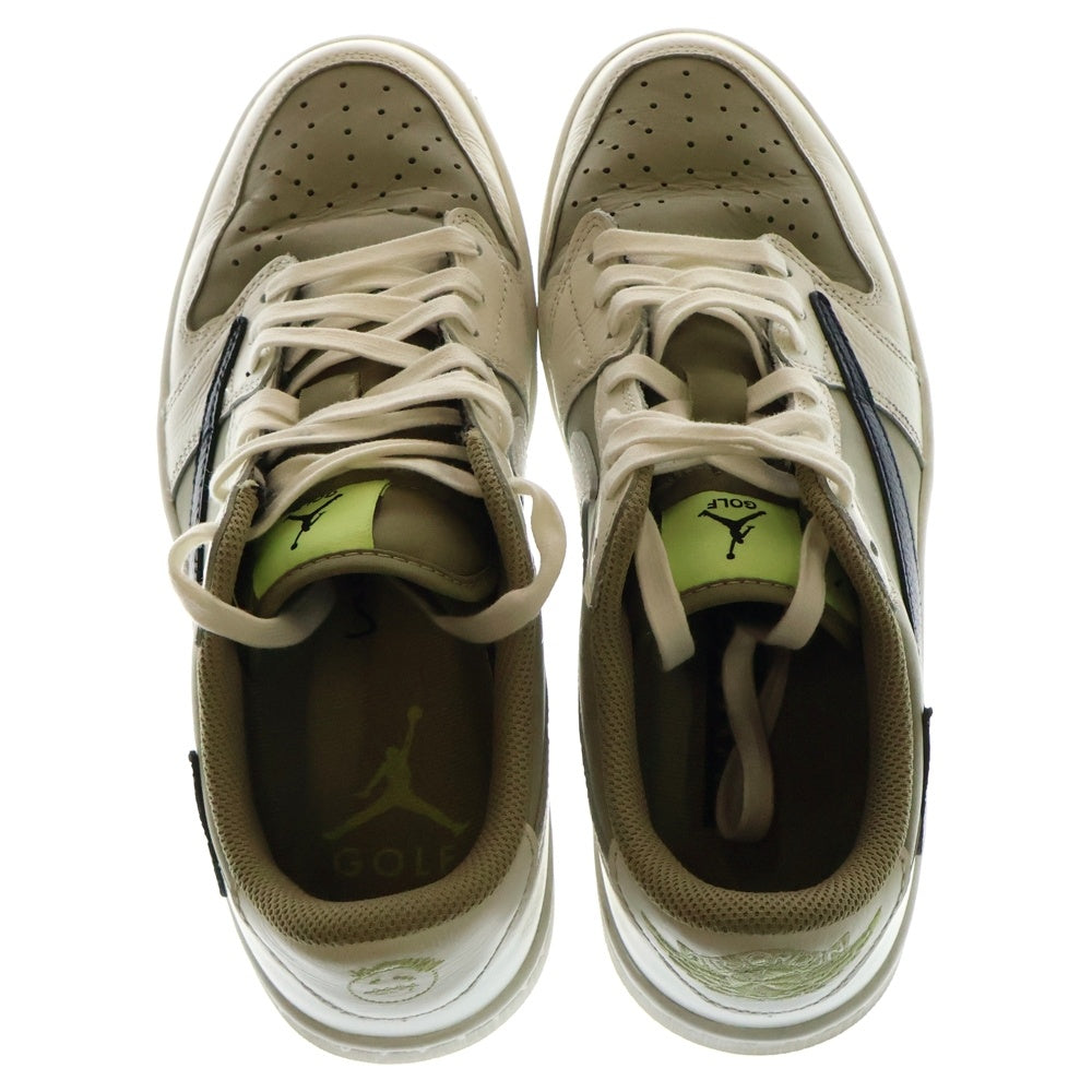 NIKE(ナイキ) ×TRAVIS SCOTT AIR JORDAN 1 LOW GOLF NRG NEUTRAL OLIVE トラヴィススコット エアジョーダン1 ロー ゴルフ ローカットスニーカー US8.5/26.5cm FZ3124-200
