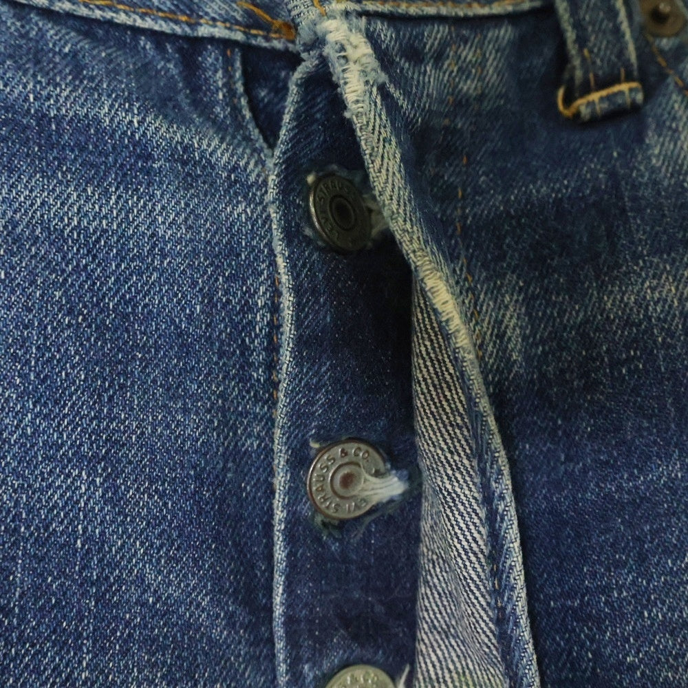 Levi's(リーバイス) 70S VINTAGE 501 66後期 BIG E ボタン裏8 ヴィンテージ ボタンフライ デニムパンツ インディゴ
