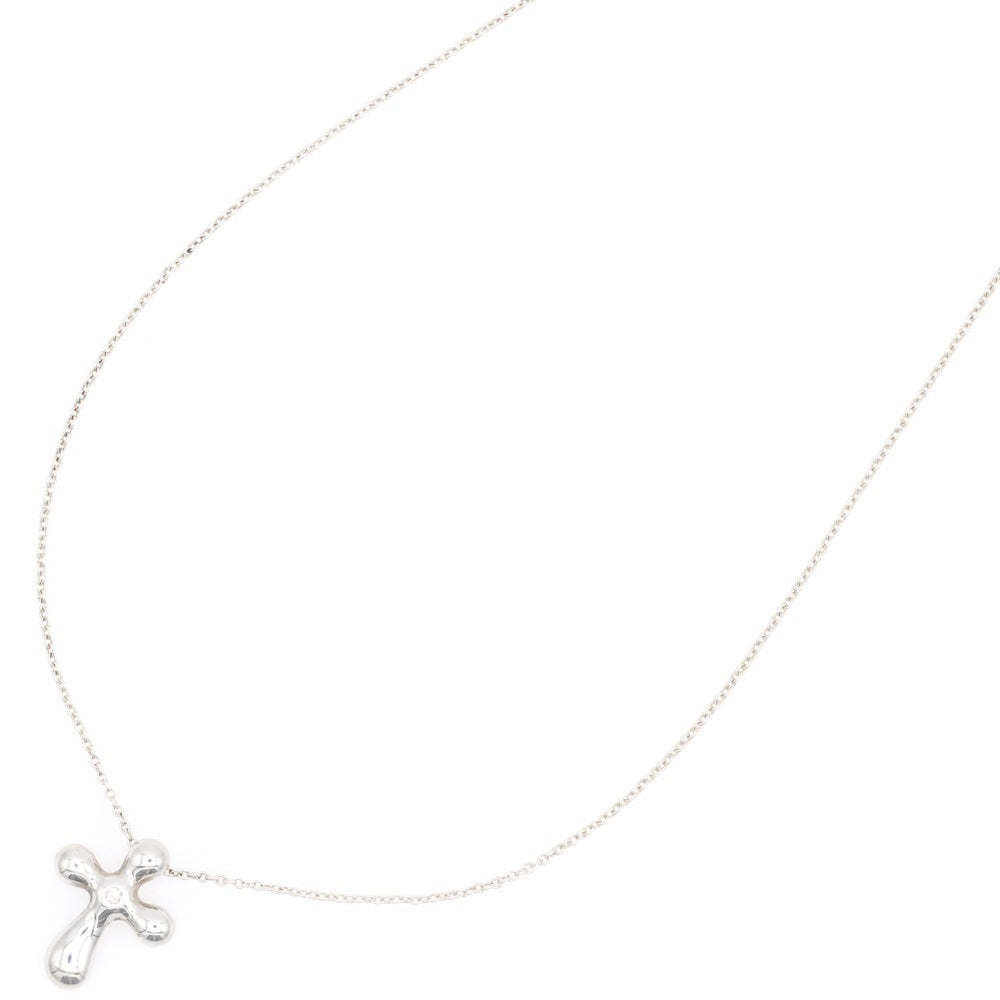 TIFFANY&Co(ティファニー) エルサペルッティ スモールクロス 1ダイヤ ペンダント ネックレス シルバー