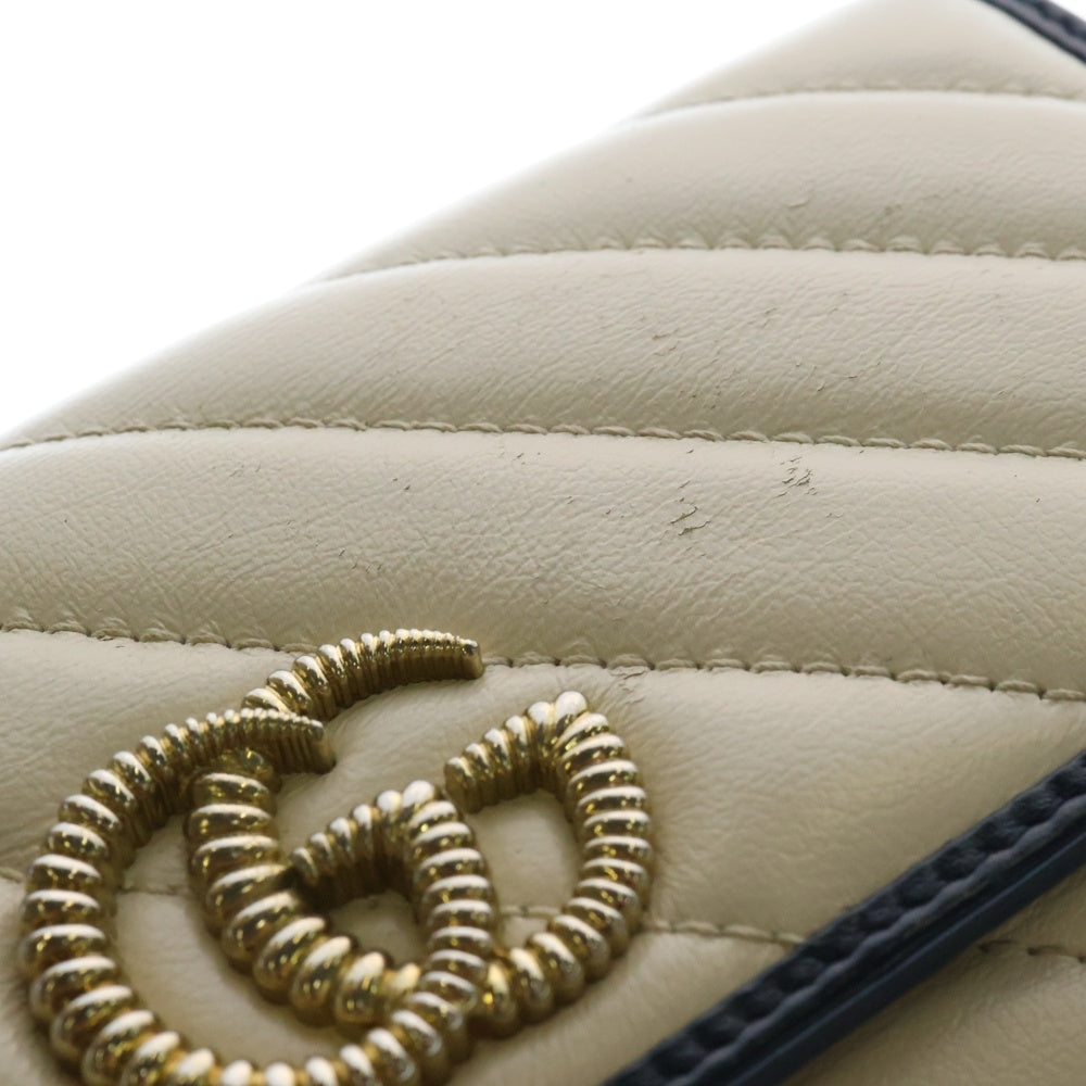 GUCCI(グッチ) GGマーモント コンチネンタル ロングウォレット 長財布 アイボリー 573809