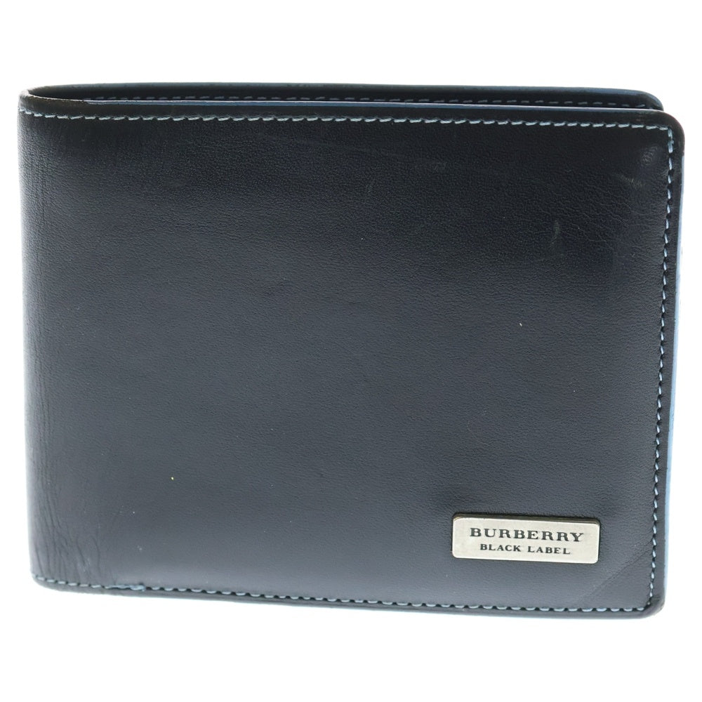 BURBERRY BLACK LABEL(バーバリー ブラックレーベル) レザー 二つ折り