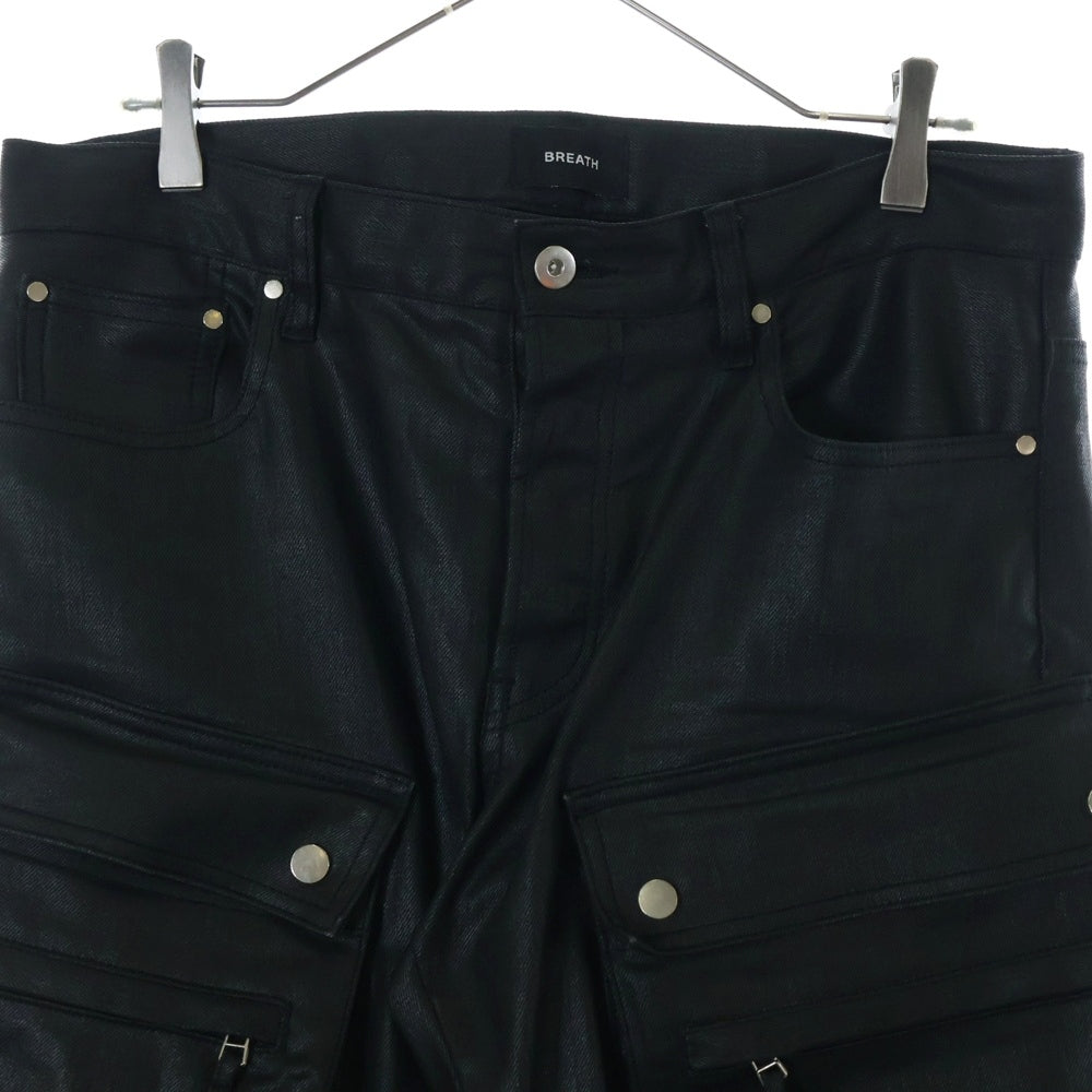 BREATH(ブレス) 23SS Multi Pocket Slim Cargo Pants マルチポケット スリム カーゴパンツ ブラック BR23SS-P1007