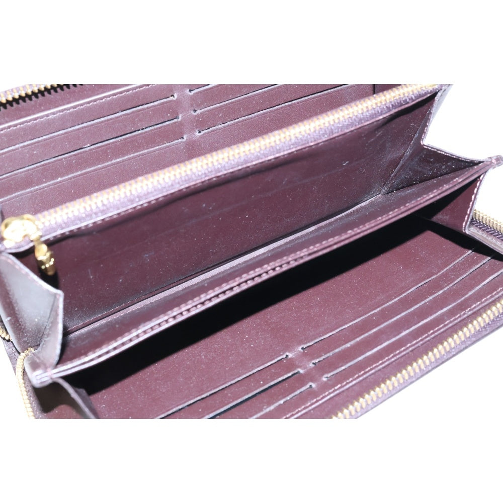 LOUIS VUITTON(ルイヴィトン) モノグラム ヴェルニ ジッピーウォレット アマラント 長財布 ワインレッド M93522