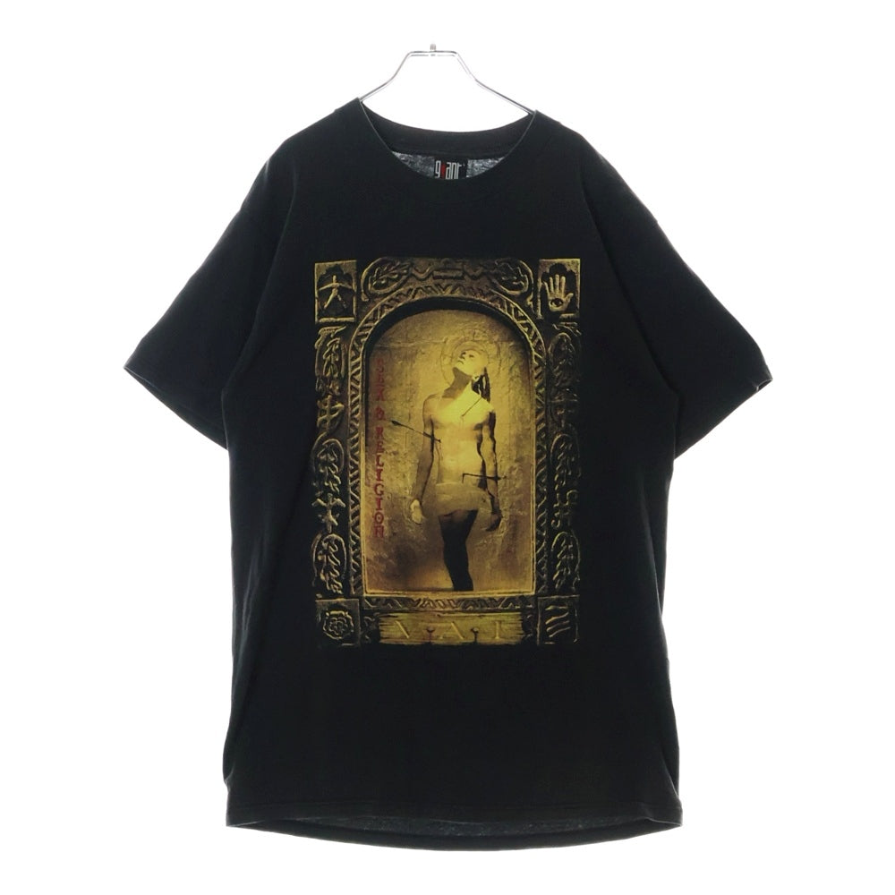 VINTAGE(ヴィンテージ) 90S GIANT STEVE VAI SEX & RELIGION TEE スティーブヴァイ 半袖Tシャツ カットソー ブラック