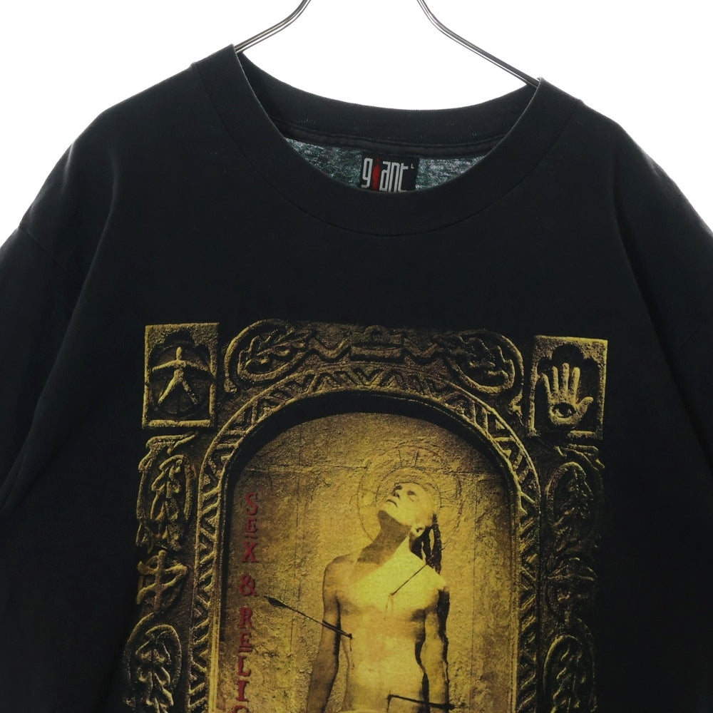 VINTAGE(ヴィンテージ) 90S GIANT STEVE VAI SEX & RELIGION TEE スティーブヴァイ 半袖Tシャツ カットソー ブラック