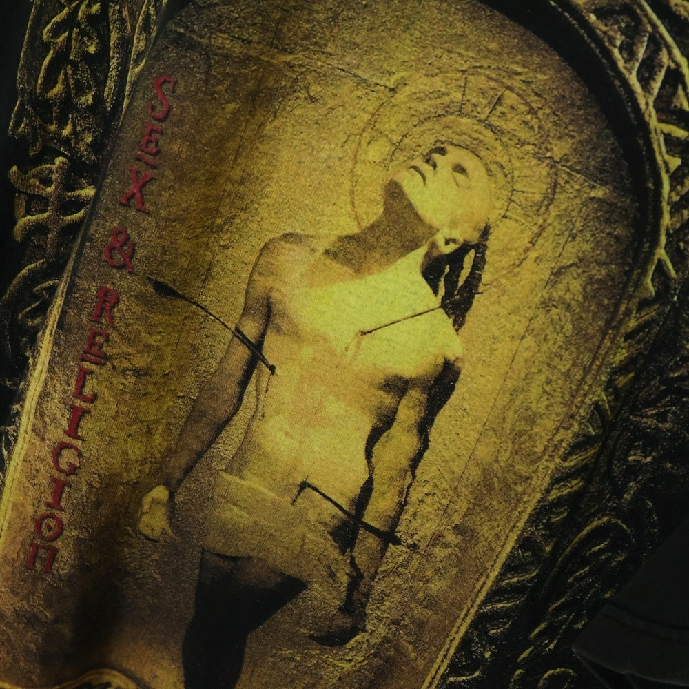 VINTAGE(ヴィンテージ) 90S GIANT STEVE VAI SEX & RELIGION TEE スティーブヴァイ 半袖Tシャツ カットソー ブラック