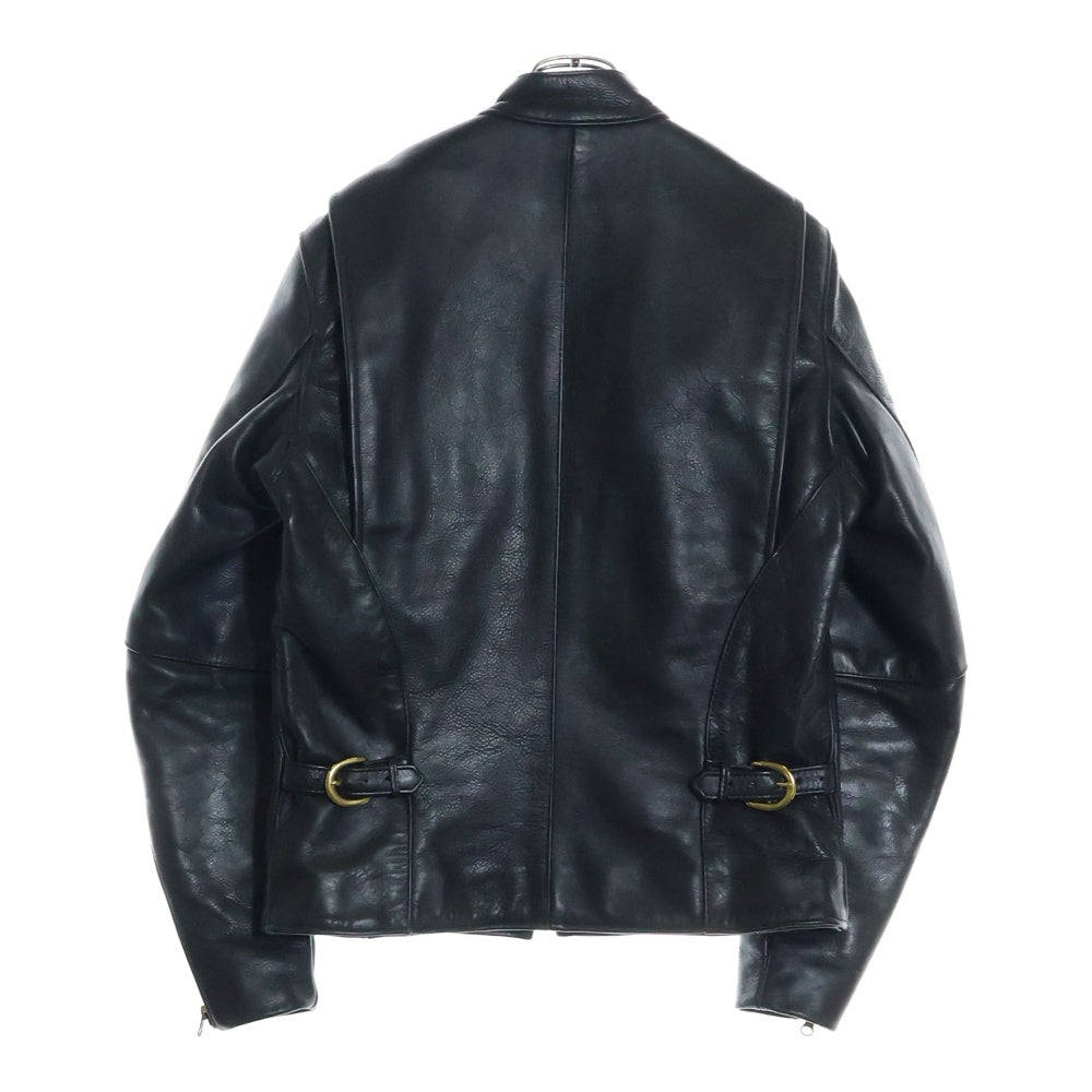 VANSON(バンソン) MODEL B シングルライダースジャケット レザー ブラック 67842
