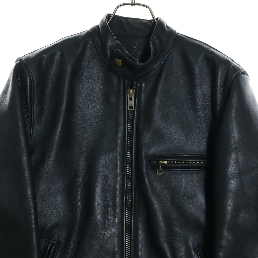 VANSON(バンソン) MODEL B シングルライダースジャケット レザー ブラック 67842