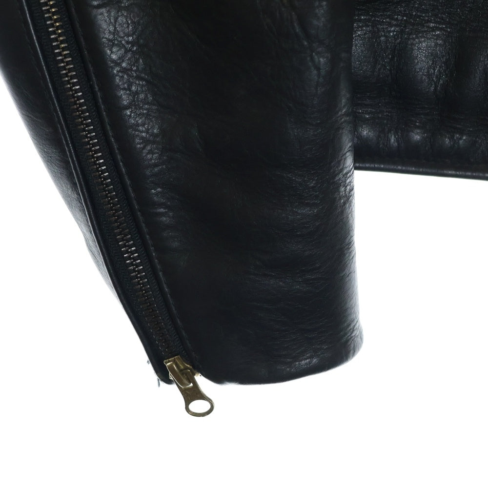 VANSON(バンソン) MODEL B シングルライダースジャケット レザー ブラック 67842