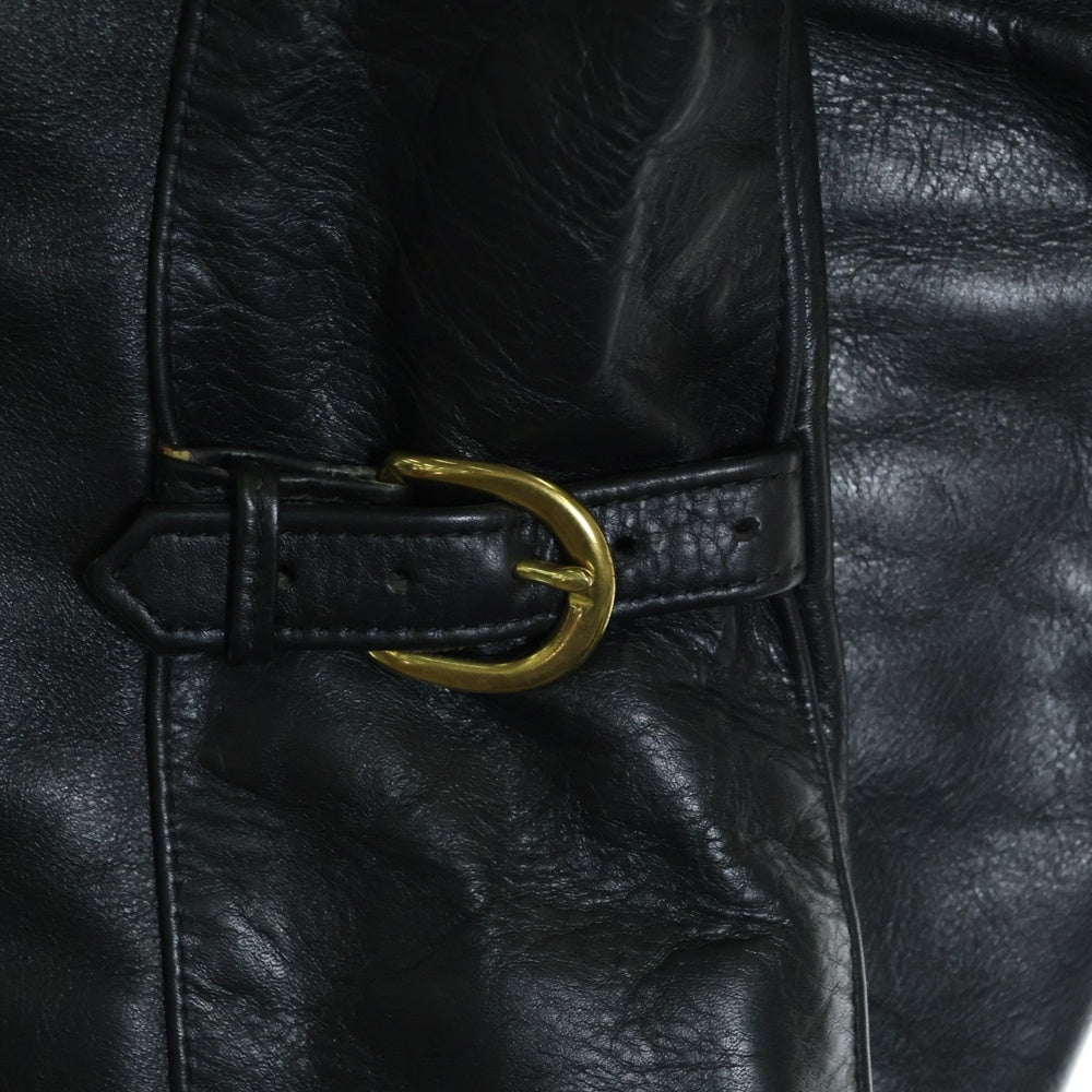VANSON(バンソン) MODEL B シングルライダースジャケット レザー ブラック 67842