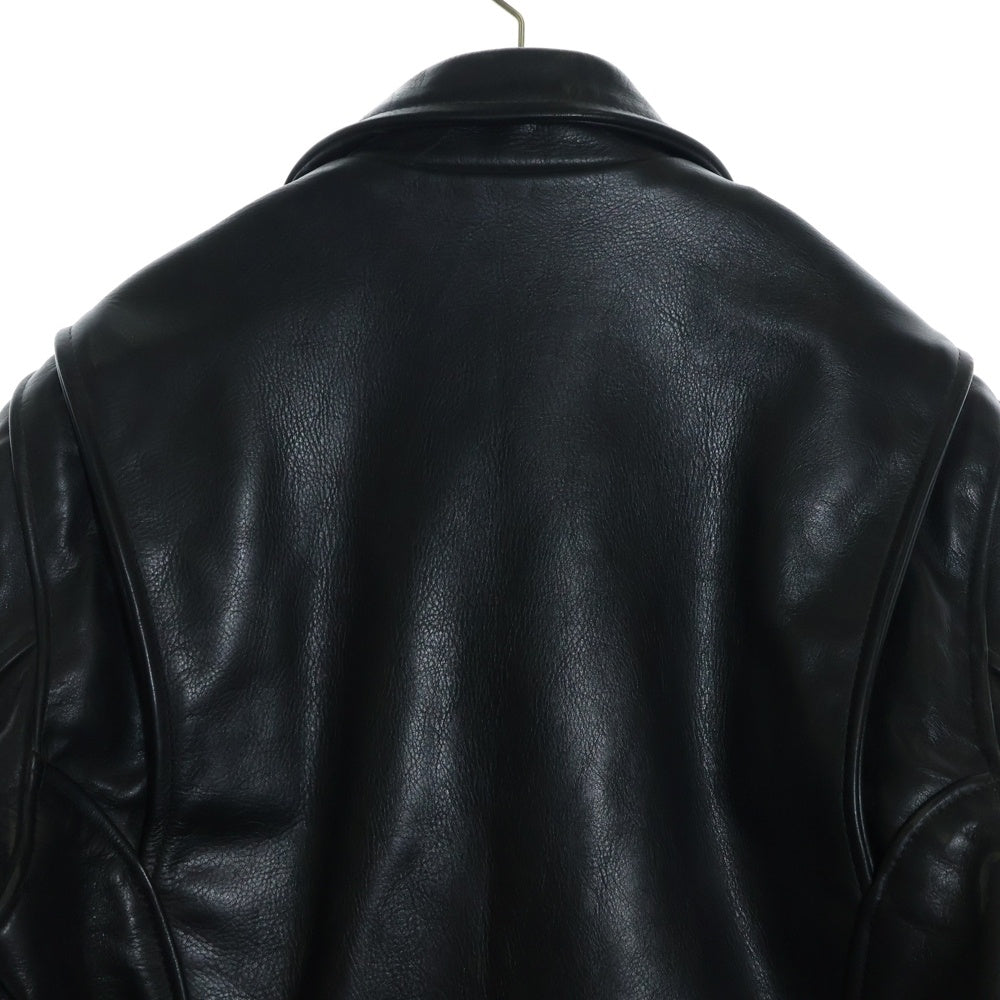 VANSON(バンソン) Dポケット USA製 レザー ダブルライダースジャケット ブラック 67804A