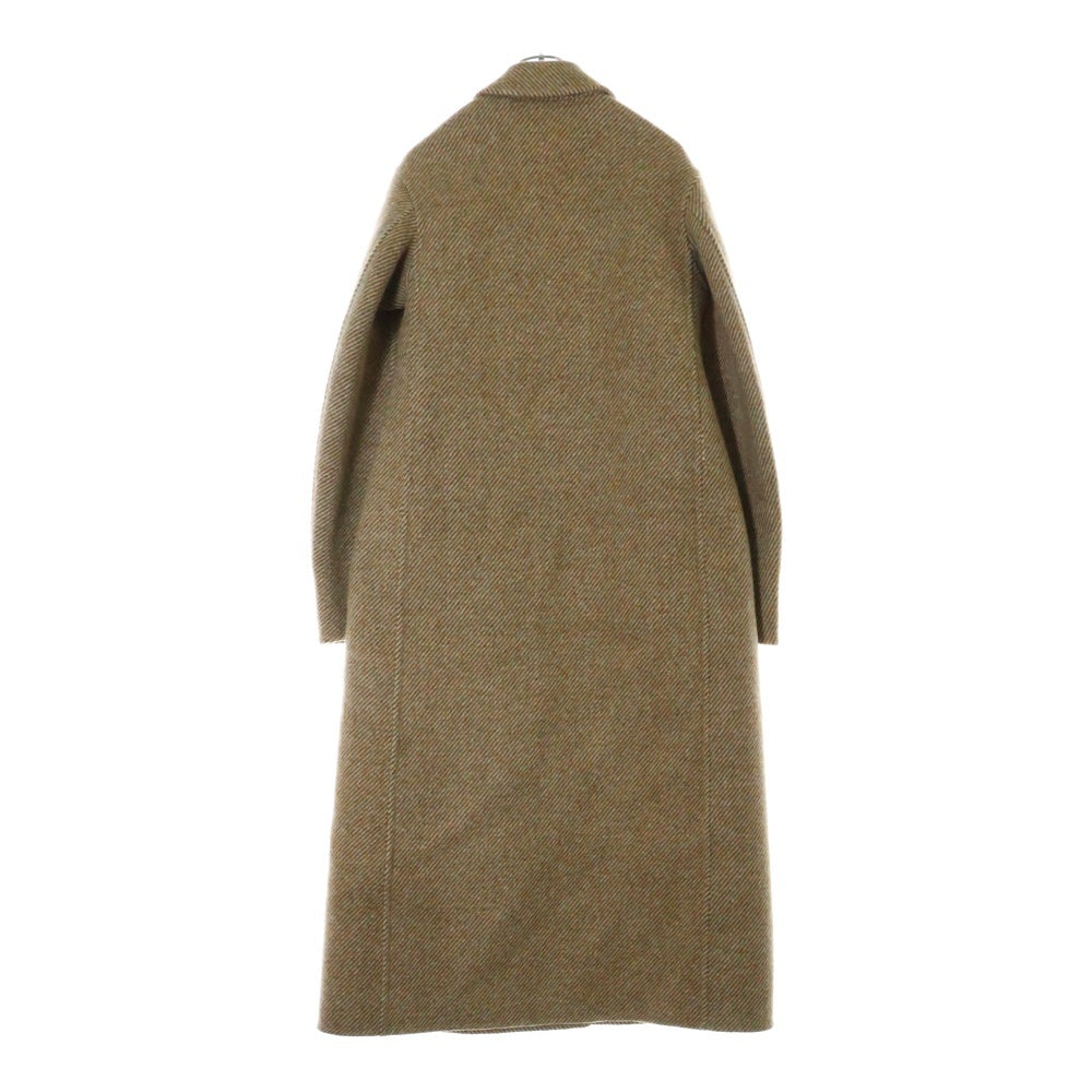 JIL SANDER(ジルサンダー) 18AW ツイード ウール チェスターコート ベージュ JSWN12538 WN200263