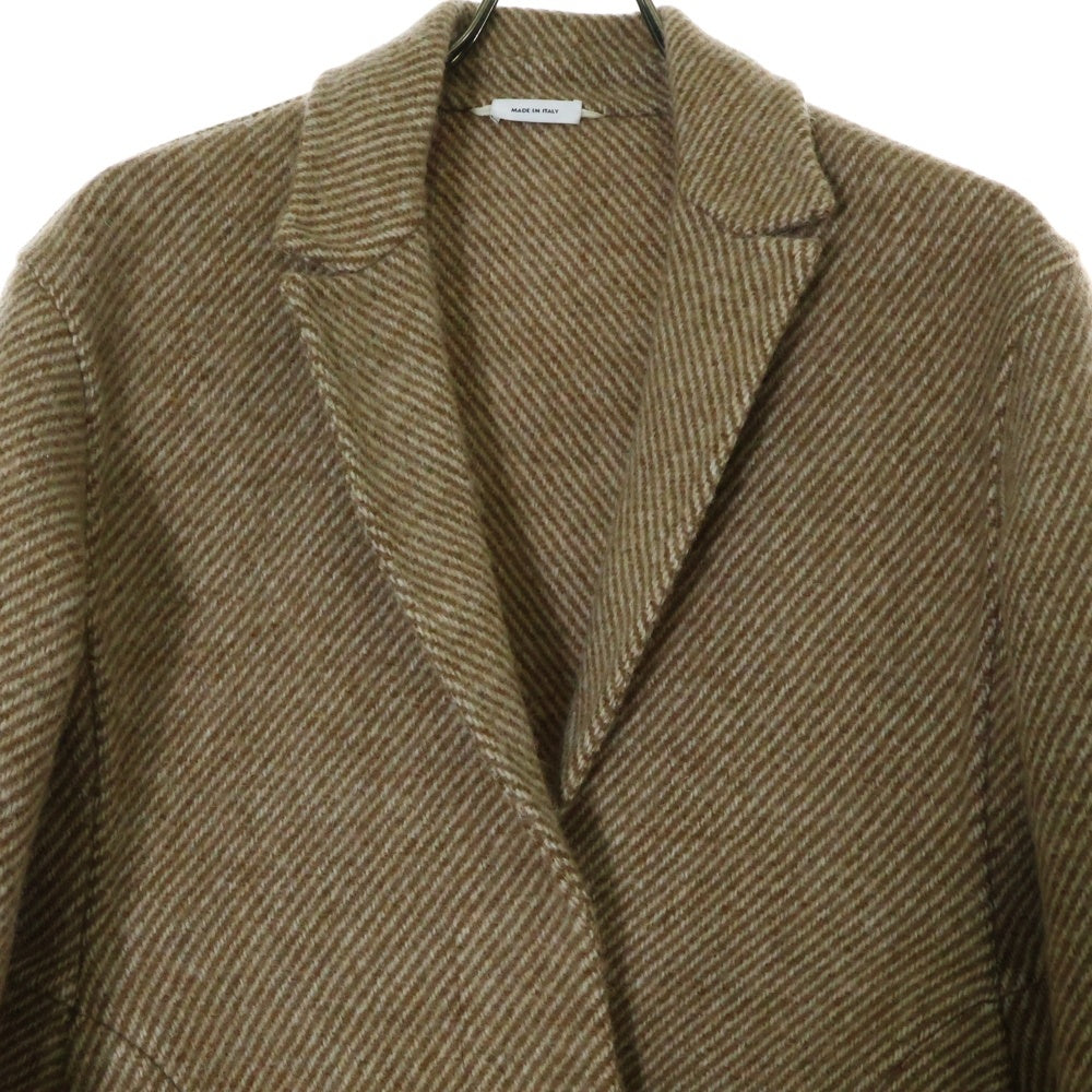 JIL SANDER(ジルサンダー) 18AW ツイード ウール チェスターコート ベージュ JSWN12538 WN200263
